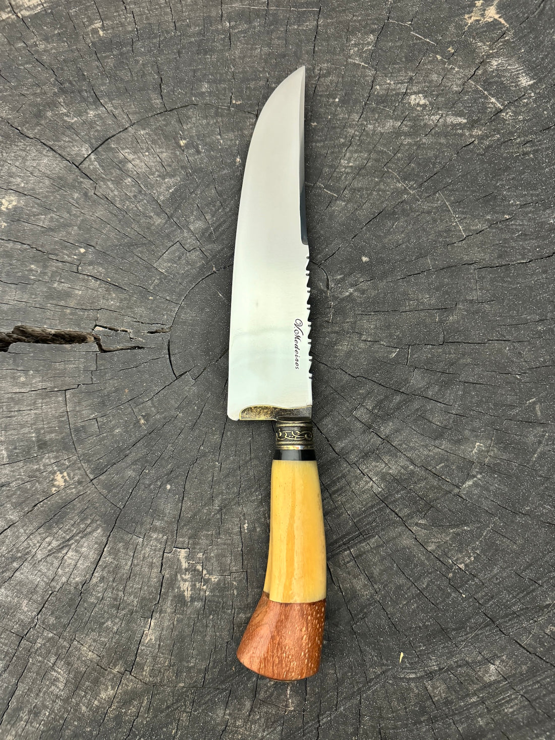 8&quot; Artisan Knife, Ostrich Bone, SS440 - 190mm