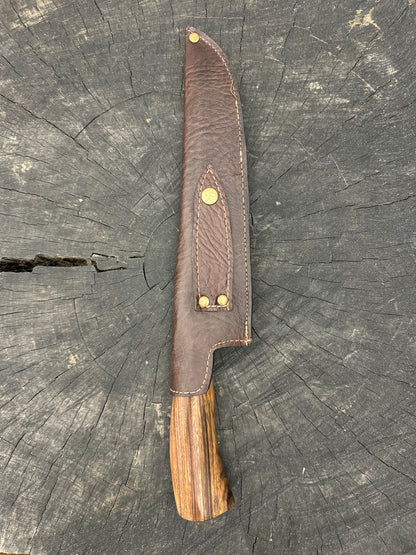 9&quot; Artisan BBQ Knife, Jacaranda Hardwood, SS440 - 230mm