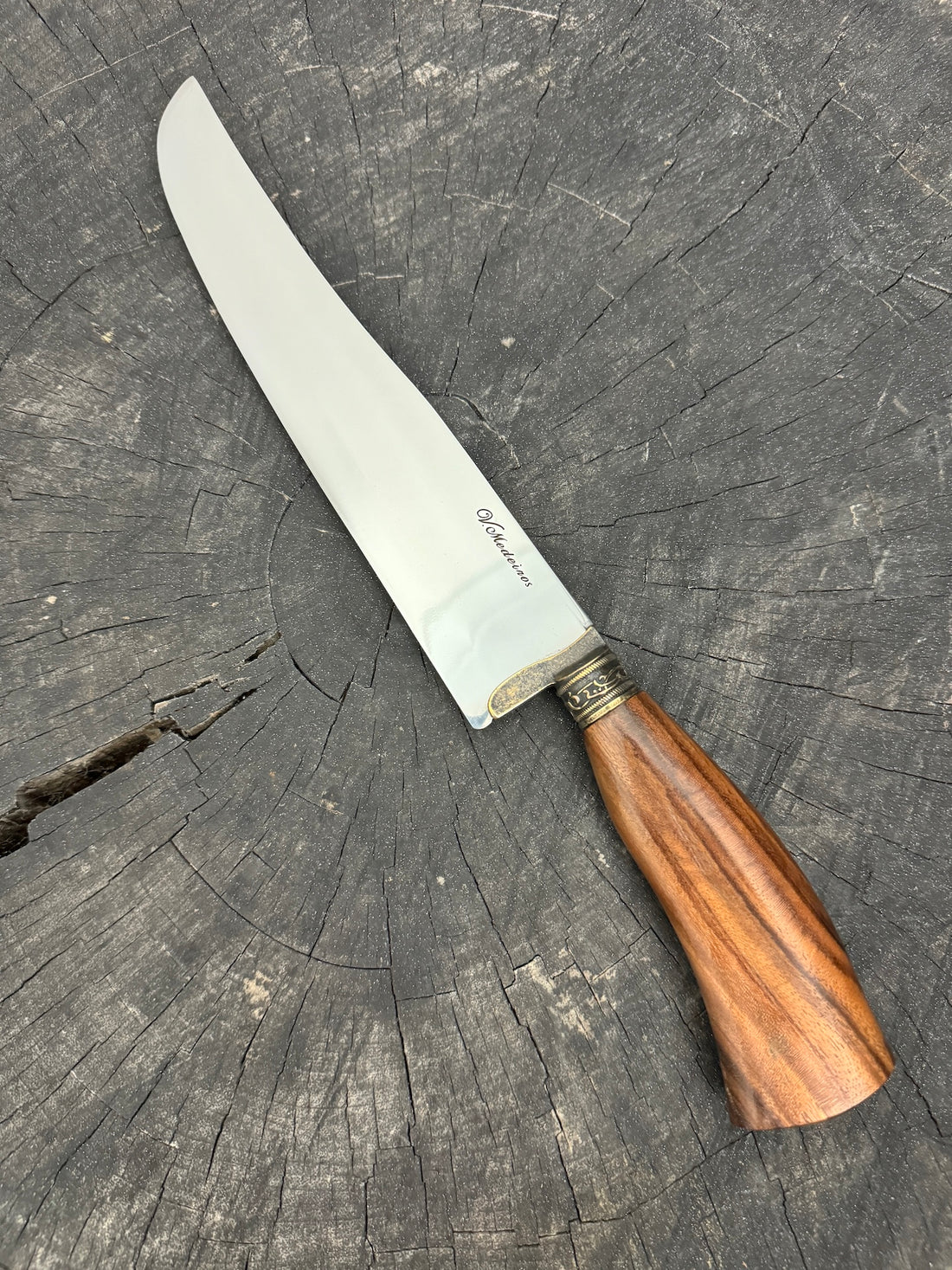 9&quot; Artisan BBQ Knife, Jacaranda Hardwood, SS440 - 230mm