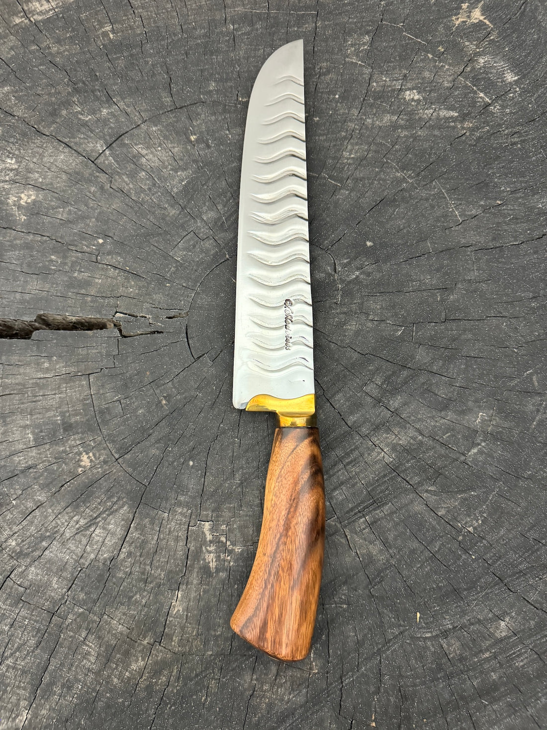 9&quot; Artisan BBQ Knife, Jacaranda Hardwood, SS440 - 230mm