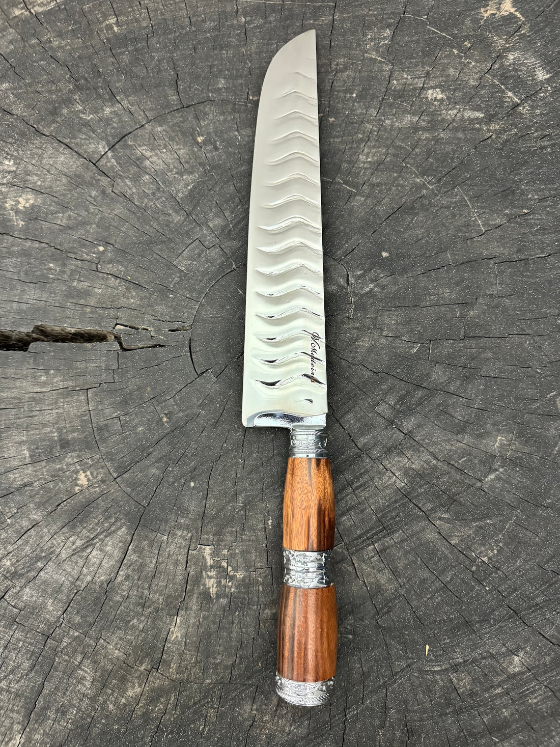 9&quot; Artisan BBQ Knife, Jacaranda Hardwood, SS440 - 230mm