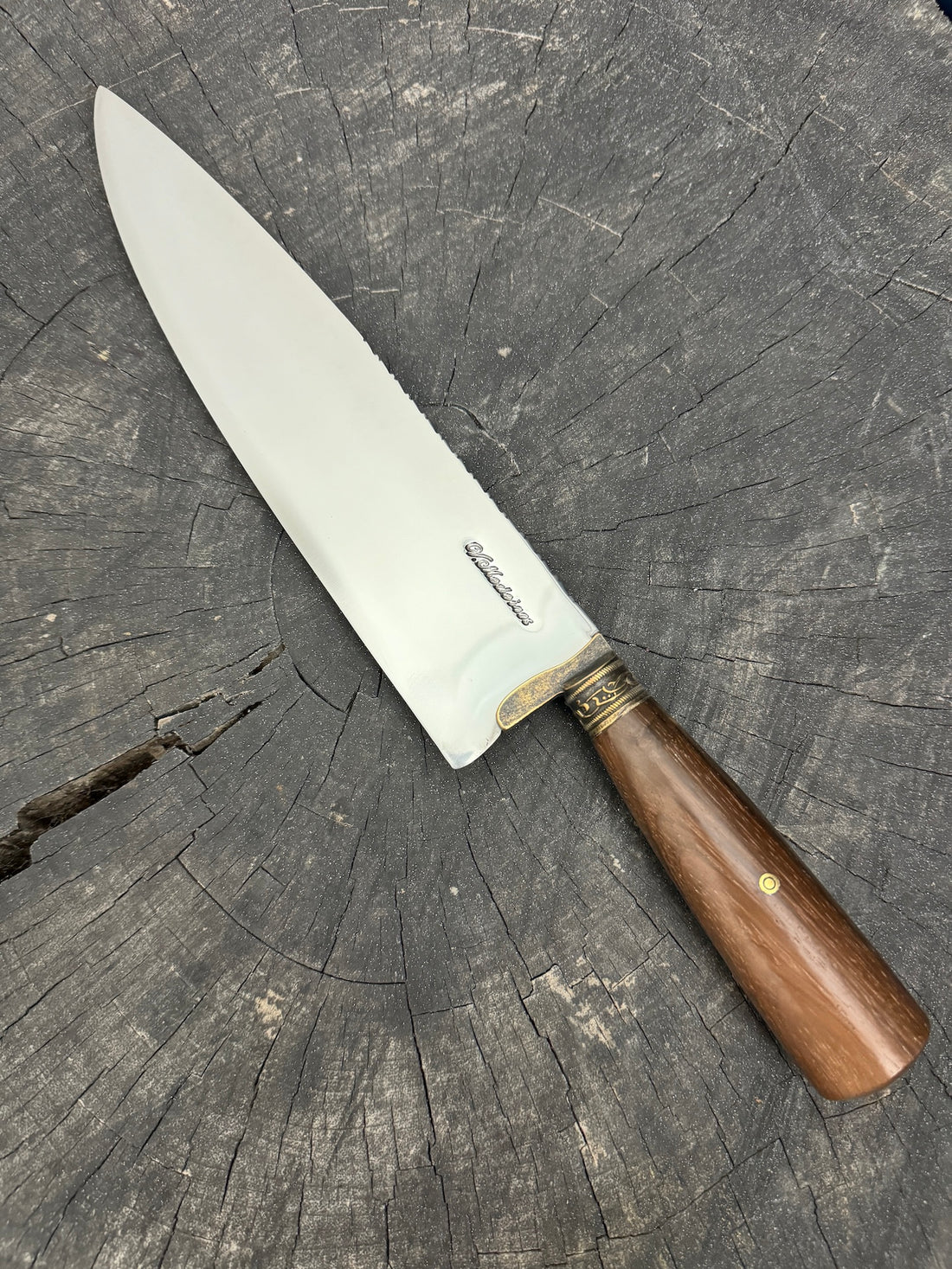 10&quot; Chef Picanha Knife, Native Hardwood, SS440 - 250mm