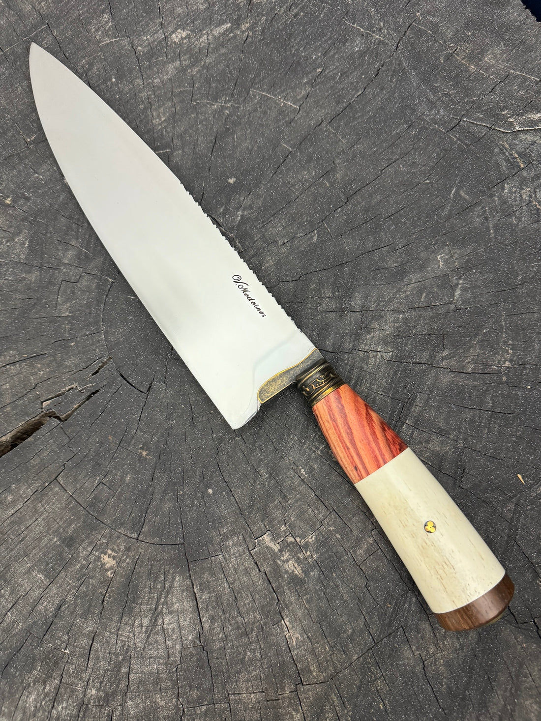 10&quot; Chef Picanha Knife, Ostrich Bone, SS440 - 250mm