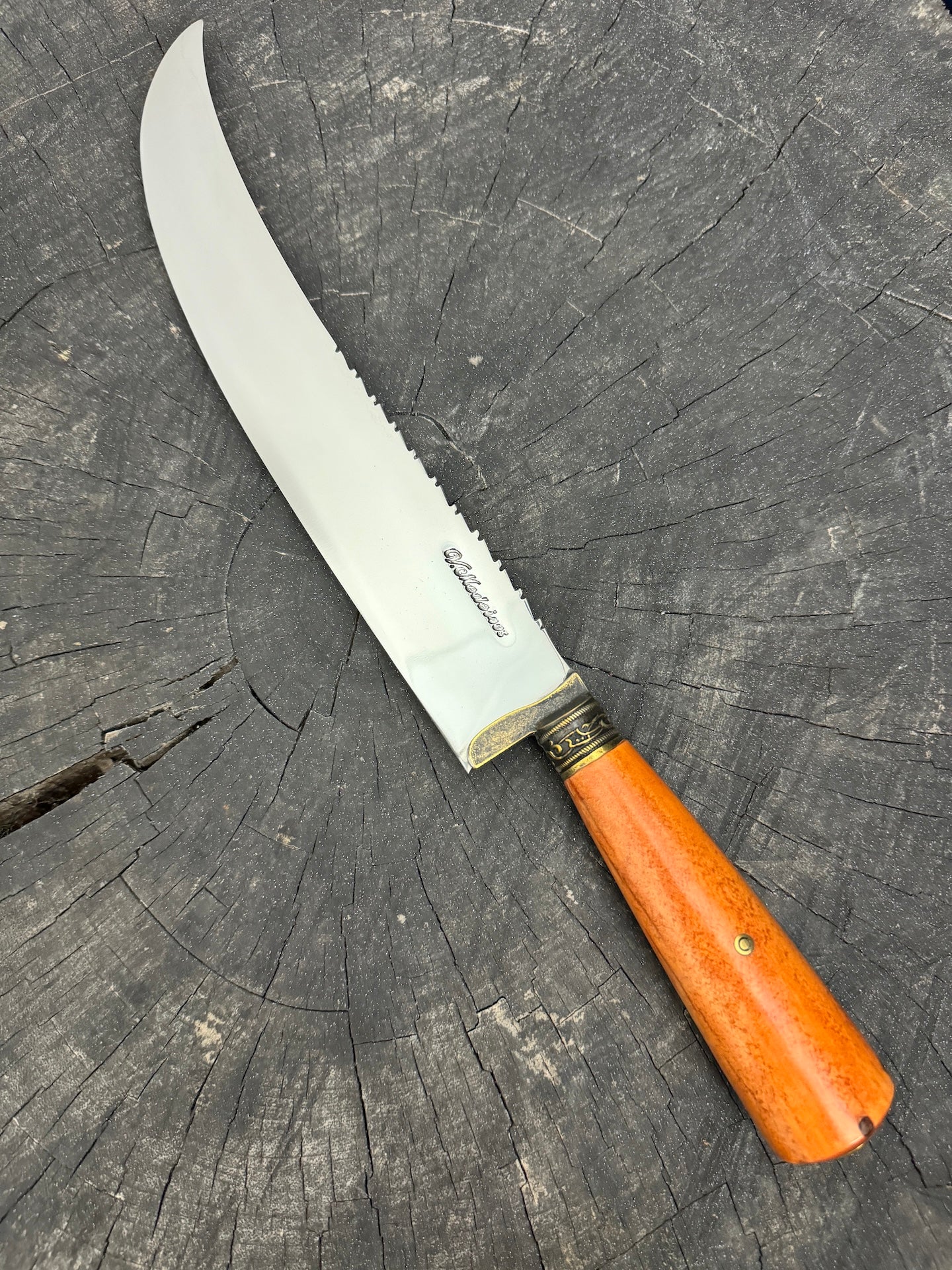 10&quot; Butchers Knife, Cherry Hardwood, SS440 - 250mm