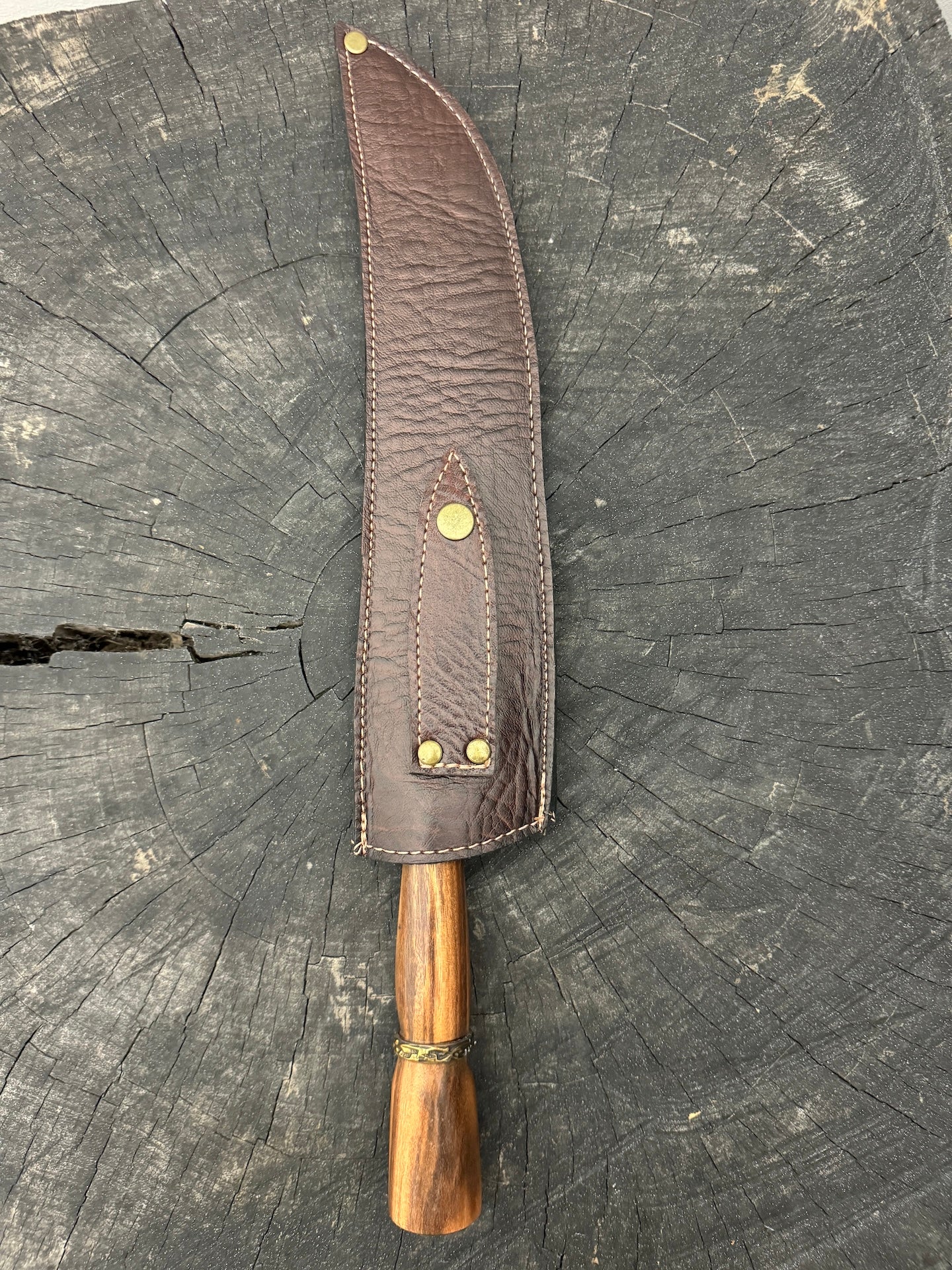 10&quot; Butchers Knife, Jacaranda Hardwood, SS440 - 250mm