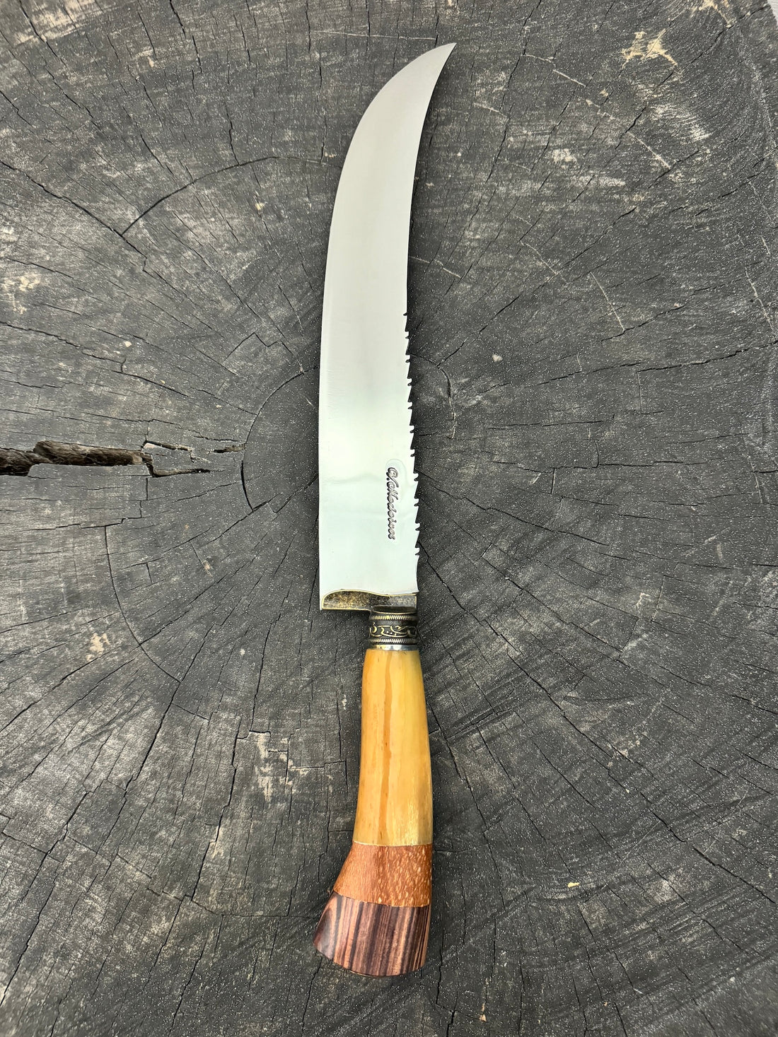 10&quot; Butchers Knife, Ostrich Bone, SS440 - 250mm