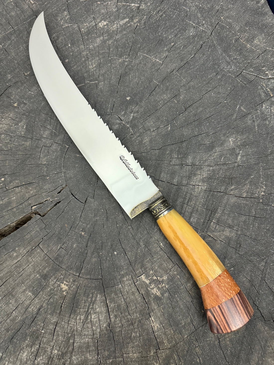 10&quot; Butchers Knife, Ostrich Bone, SS440 - 250mm