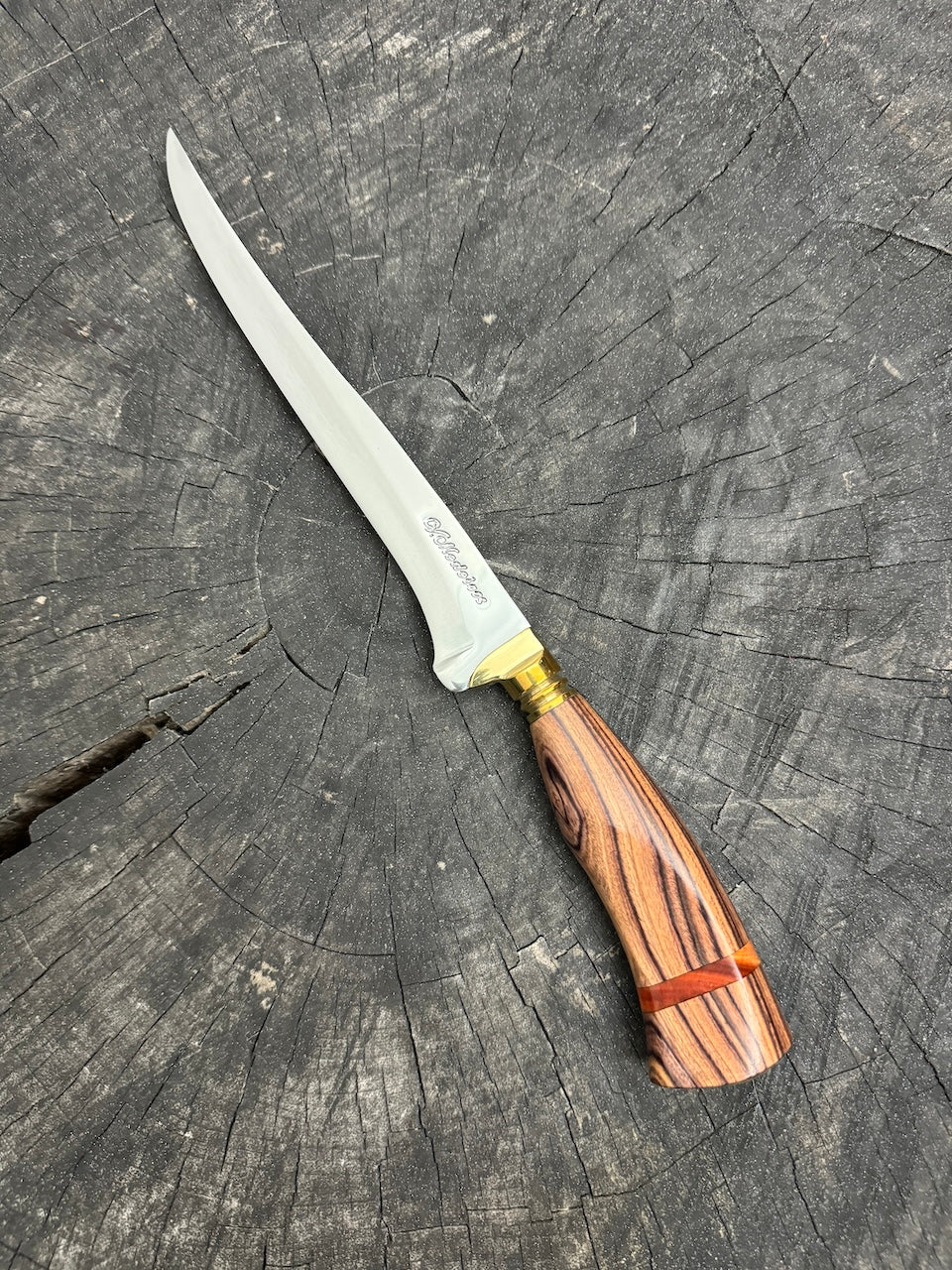 8&quot; Boning Knife, Jacaranda Hardwood, SS420 - 200mm