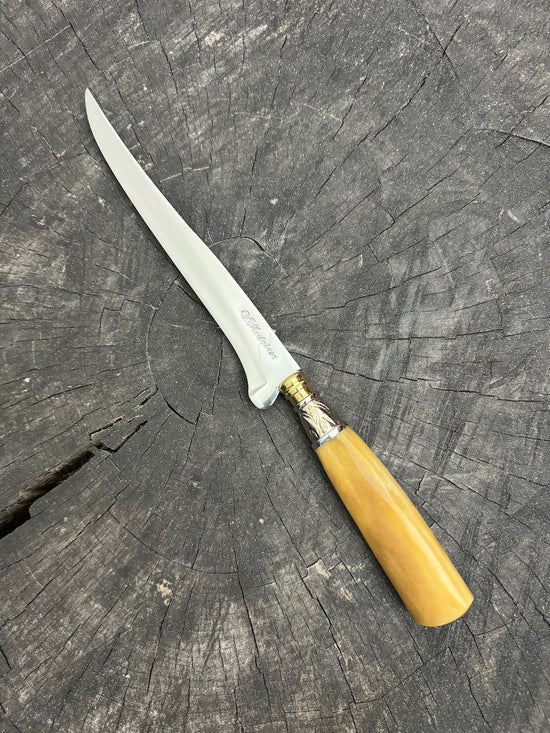 8" Boning Knife, Ostrich Bone, SS420 - 200mm