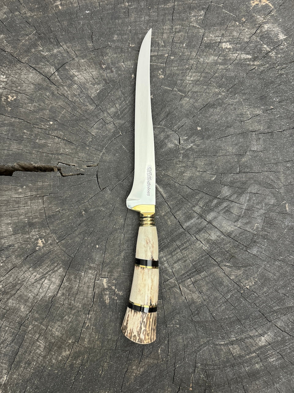 8&quot; Boning Knife, Deer Antler, SS420 - 200mm