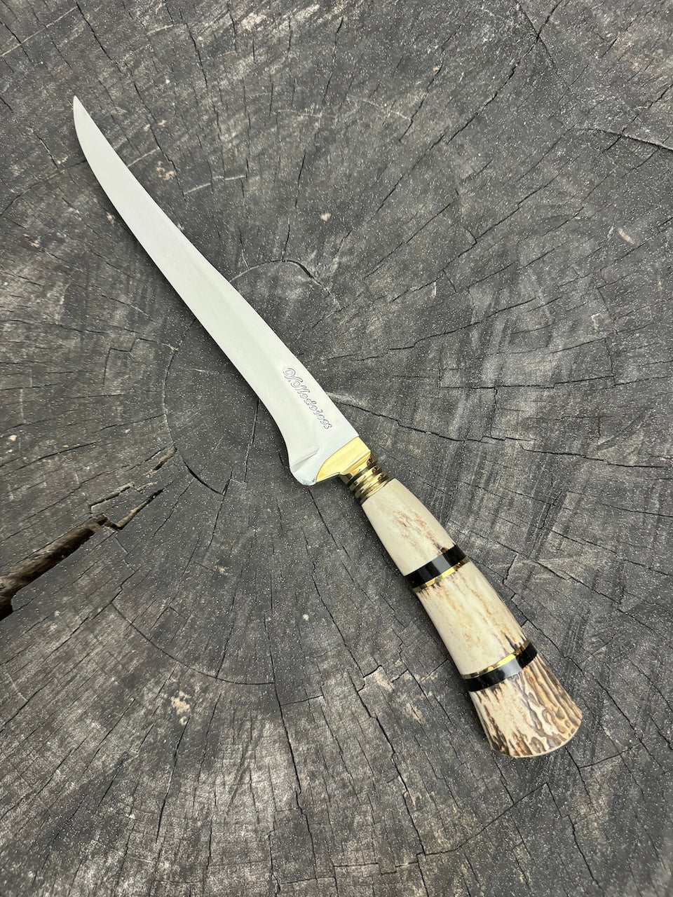 8&quot; Boning Knife, Deer Antler, SS420 - 200mm