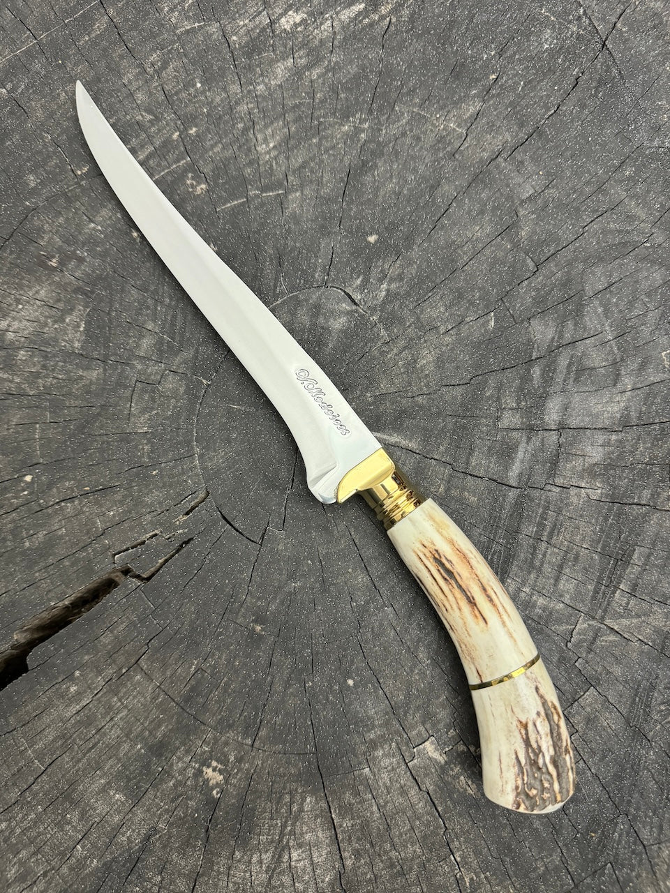 8&quot; Boning Knife, Deer Antler, SS420 - 200mm