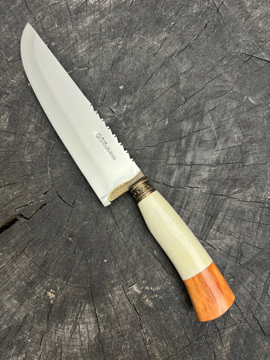 8" Artisan Knife, Ostrich Bone, SS440 - 190mm