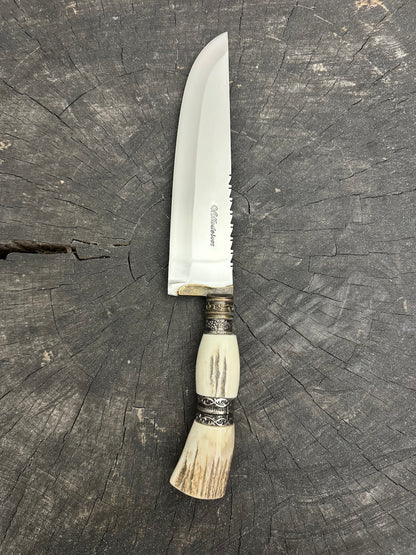 8&quot; Artisan Knife, Deer Antler, SS440 - 190mm