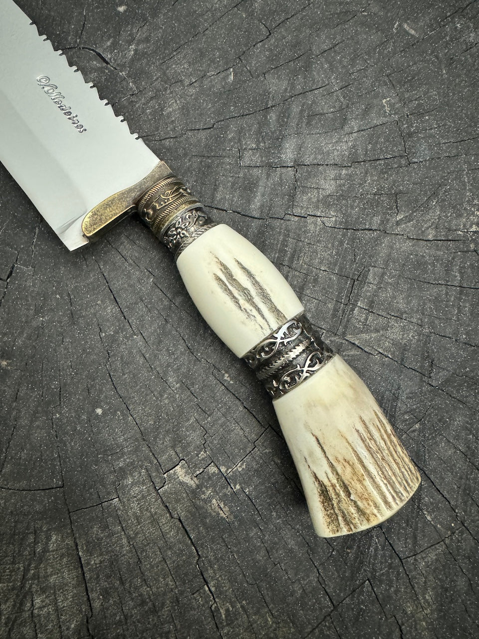 8&quot; Artisan Knife, Deer Antler, SS440 - 190mm