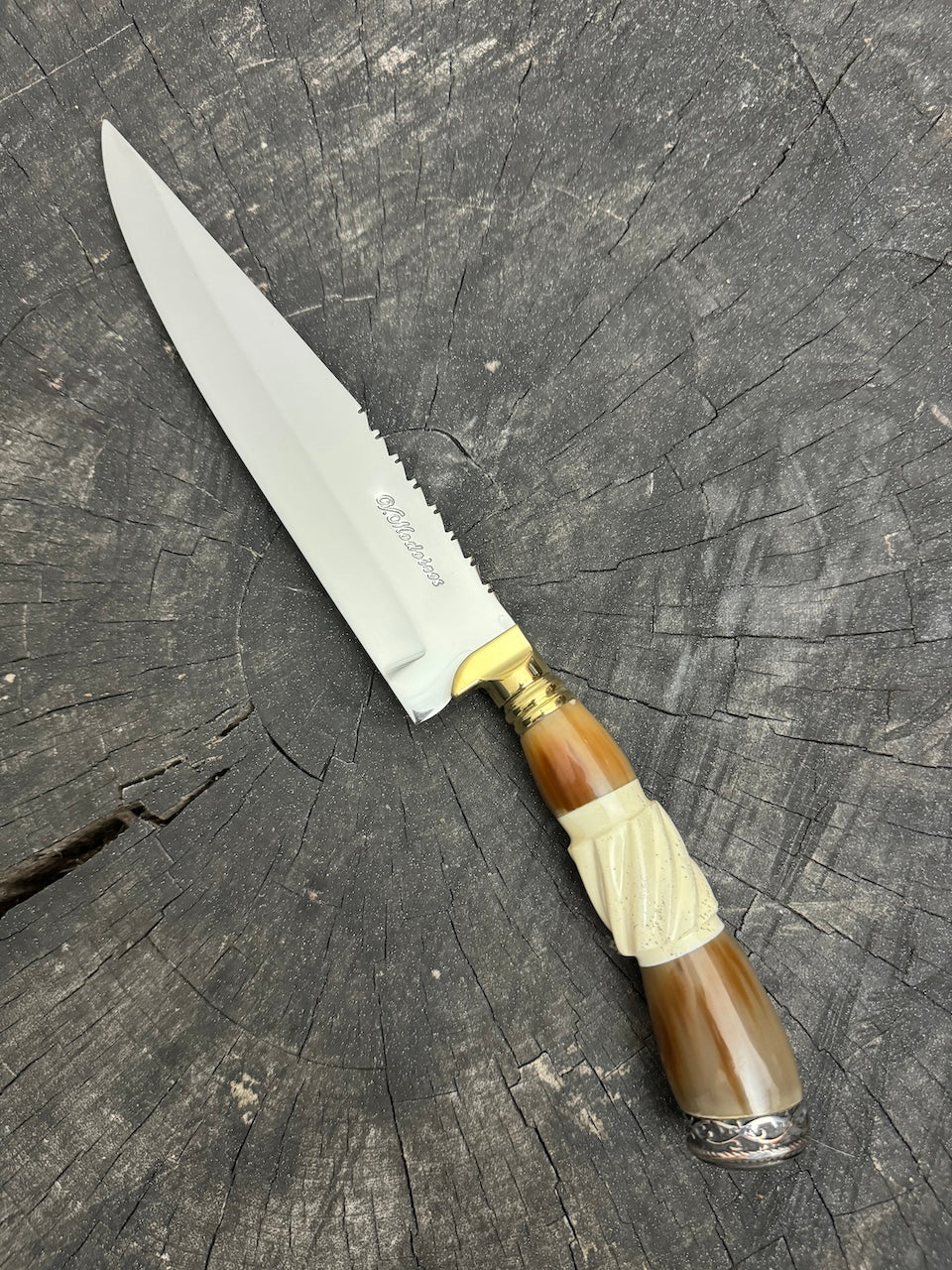 8&quot; Chef Knife, Bull Horn, SS420 - 200mm