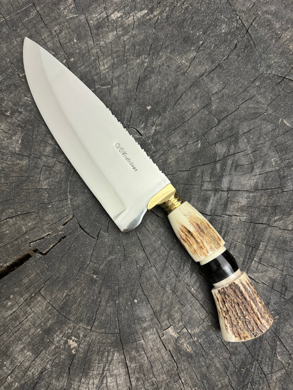 8&quot; Picanha Chef Knife, Deer Antler, SS440 - 200mm