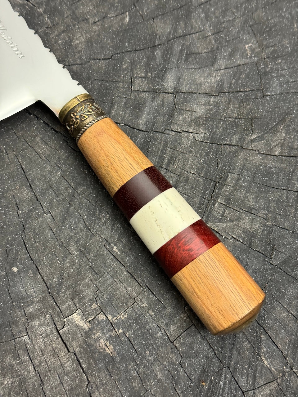 8&quot; Kultura Knife, Native Hardwood, SS440 - 200mm