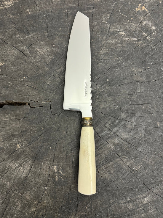 8" Kultura Knife, Ostrich Bone, SS440 - 200mm