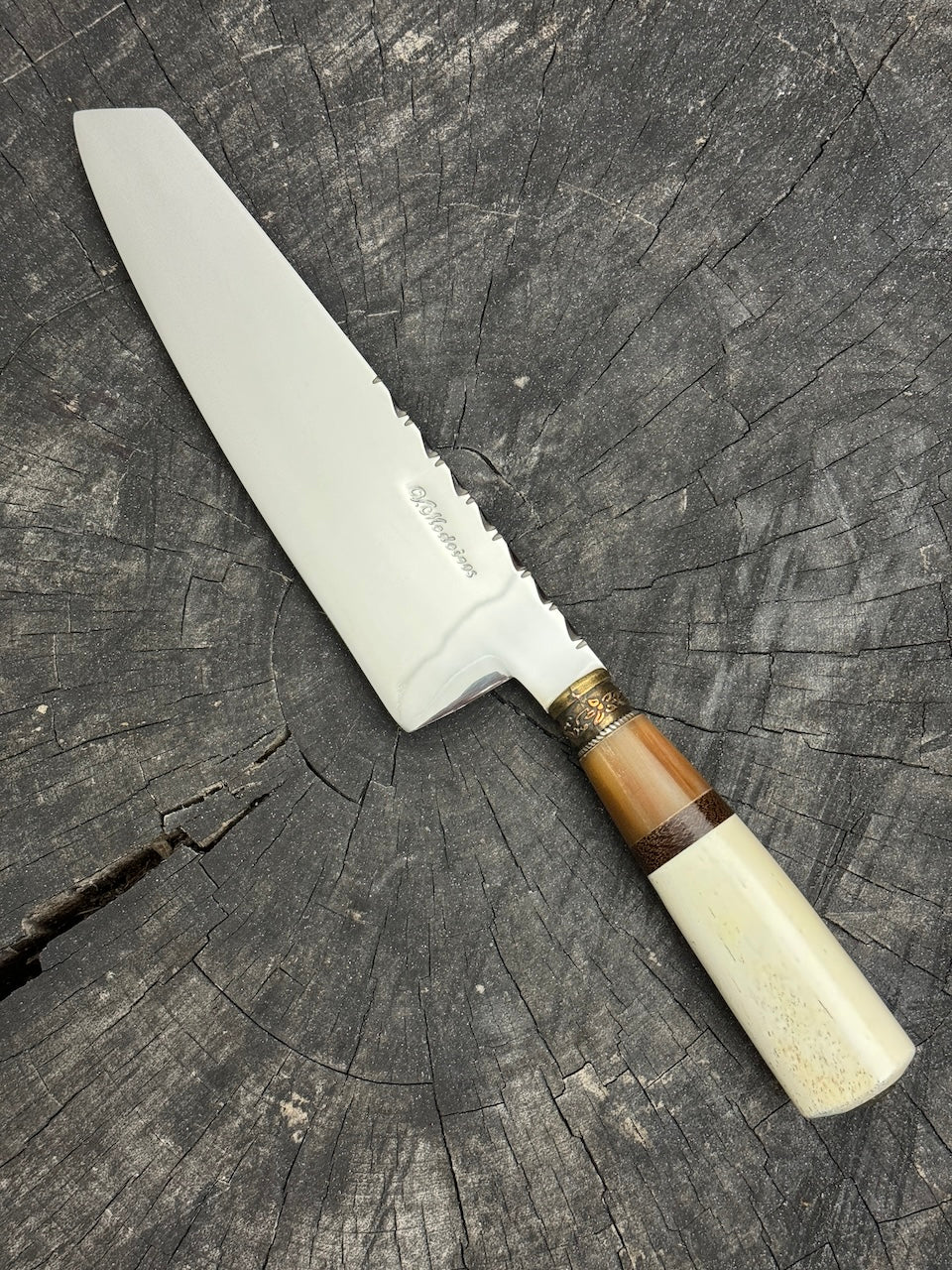 8&quot; Kultura Knife, Ostrich Bone, SS440 - 200mm