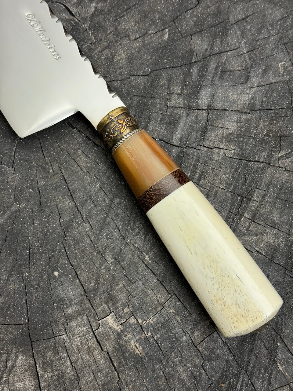 8&quot; Kultura Knife, Ostrich Bone, SS440 - 200mm