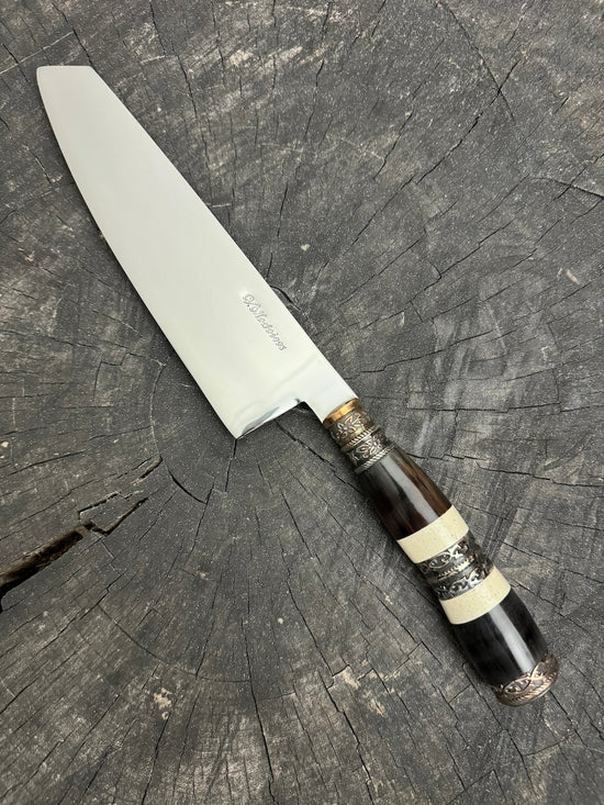 8" Kultura Knife, Bull Horn, SS440 - 200mm