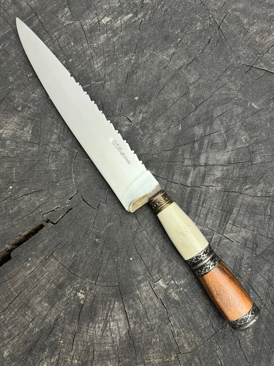 10" Chef Knife, Jacaranda Hardwood & Nickel Ring SS420 - 250mm