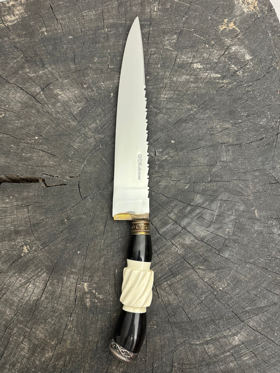 10&quot; Chef Knife, Ostrich Bone, SS420 - 250mm