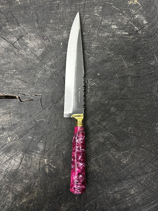 8" Chef Knife, Custom Block, SS420 - 200mm
