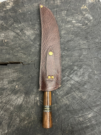 10&quot; Butchers Knife, Jacaranda Hardwood, SS440 - 250mm