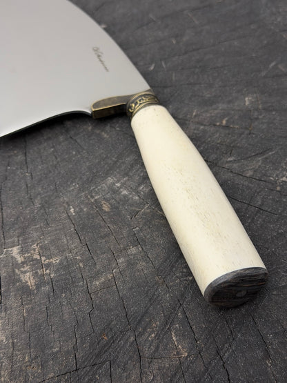 8" Cutelo / Cleaver, Ostrich Bone, SS440 - 190mm
