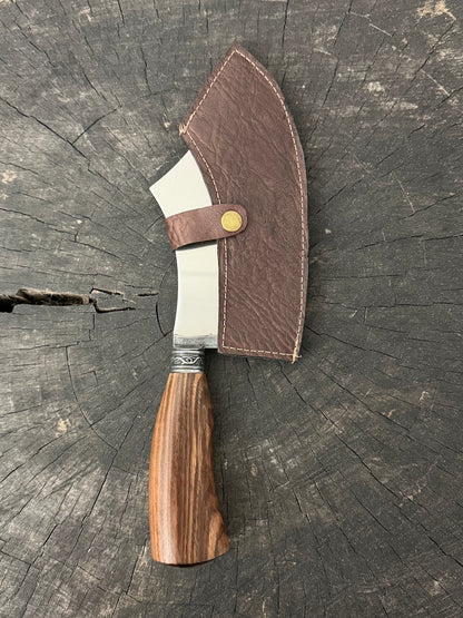 7" Cutelo Wild Cleaver, Native Ironwood, SS440 - 180mm