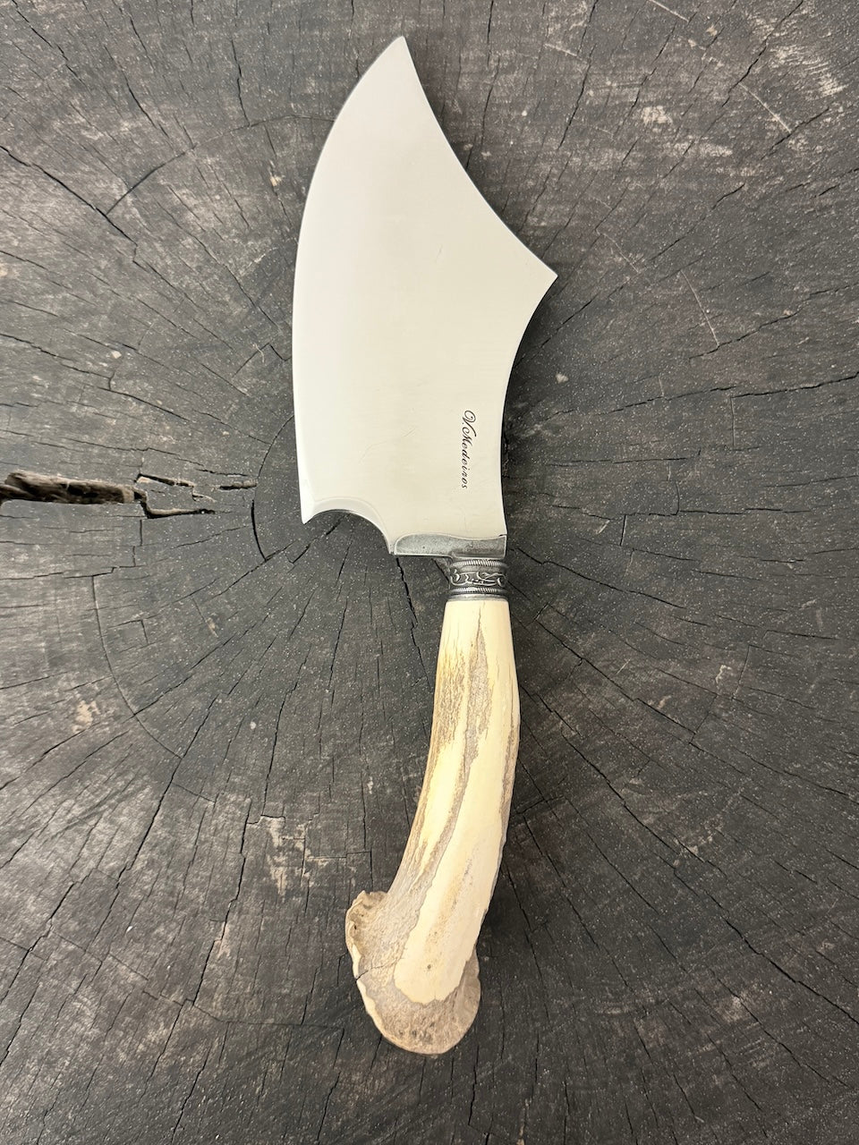 7" Cutelo Wild Cleaver, Deer Antler Roseta, SS440 - 180mm
