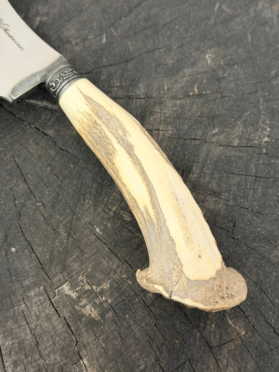 7" Cutelo Wild Cleaver, Deer Antler Roseta, SS440 - 180mm