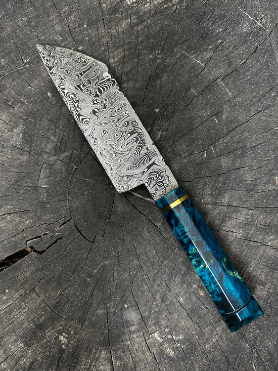 7" Damascus Bunka Knife 160 Layers GH CS1095 15n20