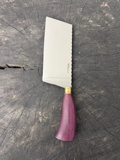 8" Chefs Cleaver, Roxinho Hardwood, SS440 - 200mm