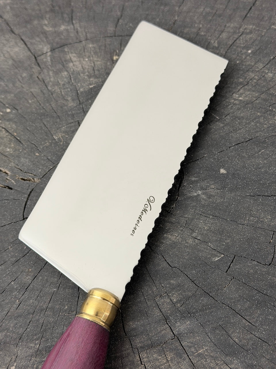 8" Chefs Cleaver, Roxinho Hardwood, SS440 - 200mm