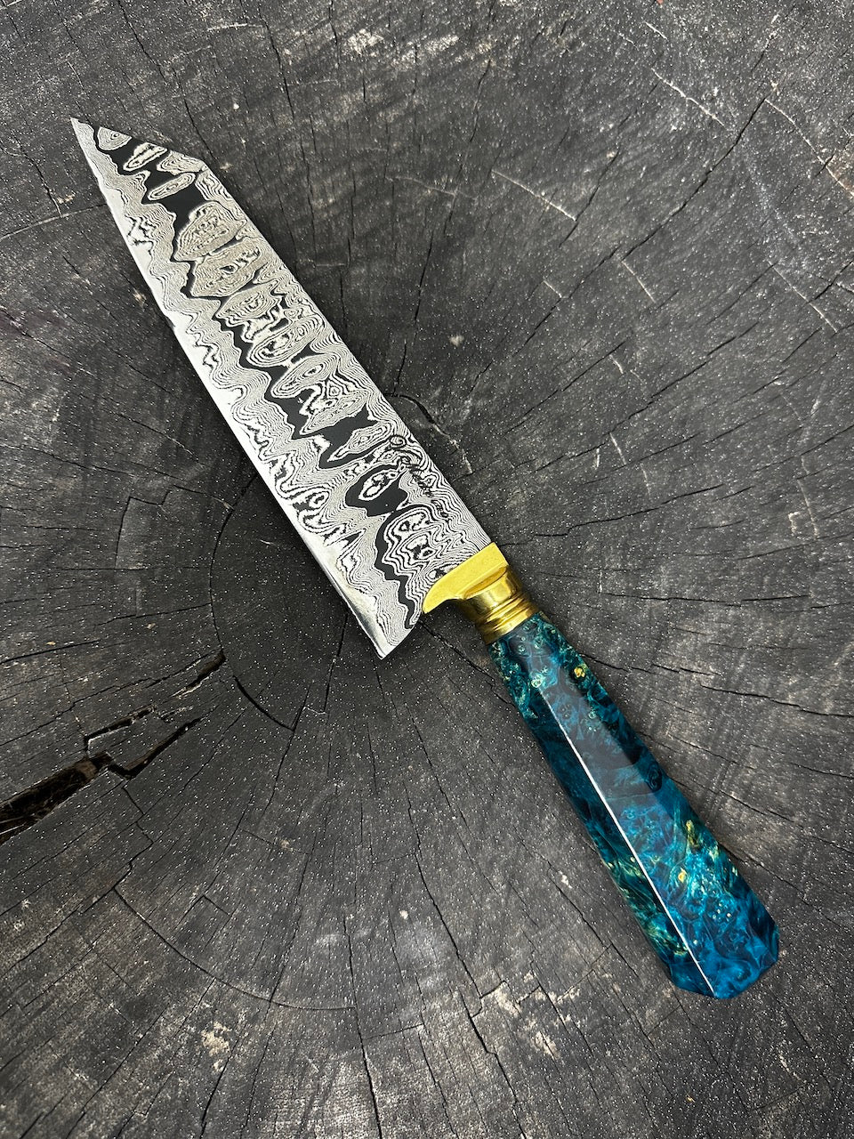 7&quot; Damascus Bunka Knife 160 Layers GH CS1095 15n20