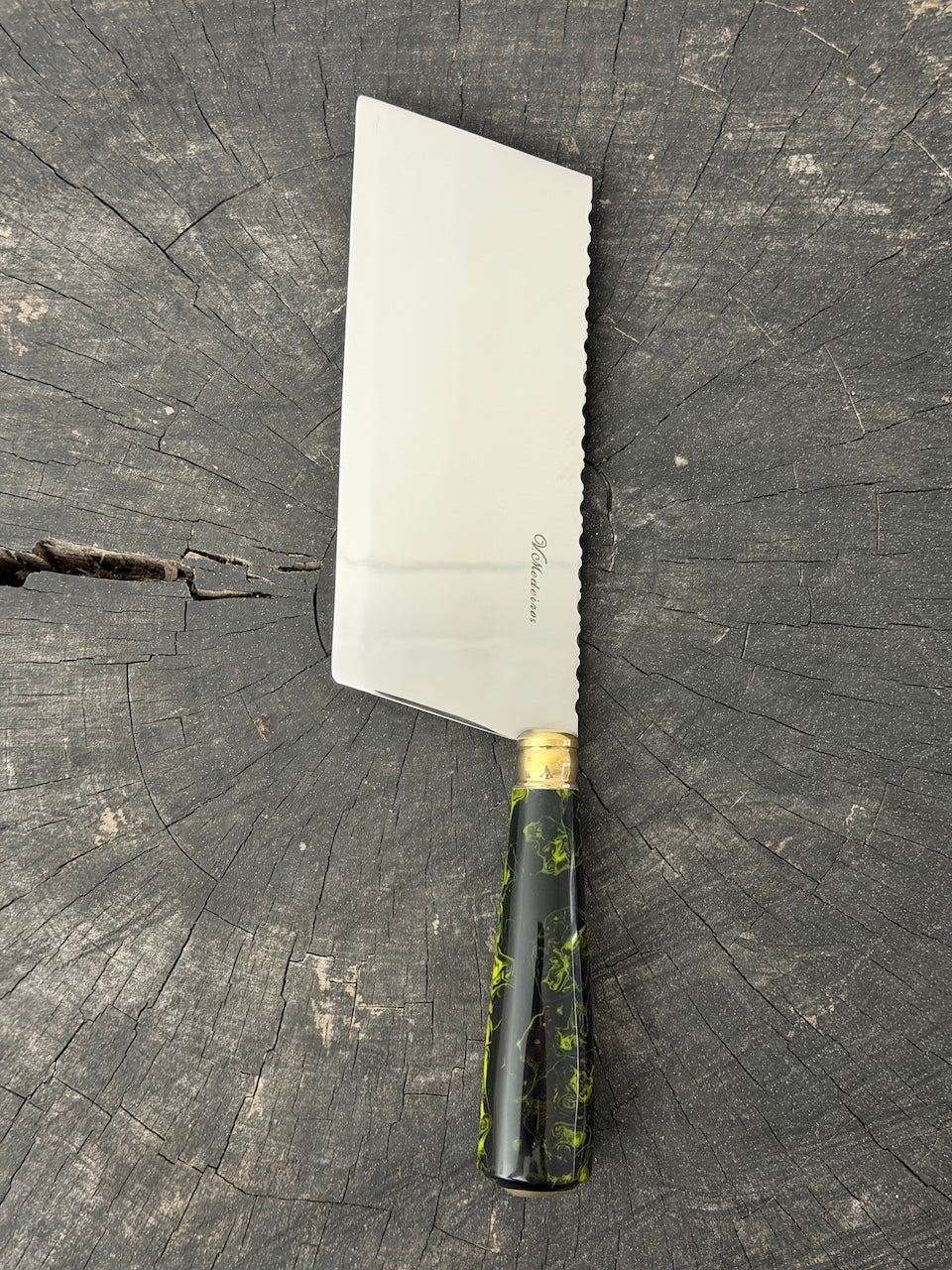 8" Chefs Cleaver, Custom Block, SS440 - 200mm