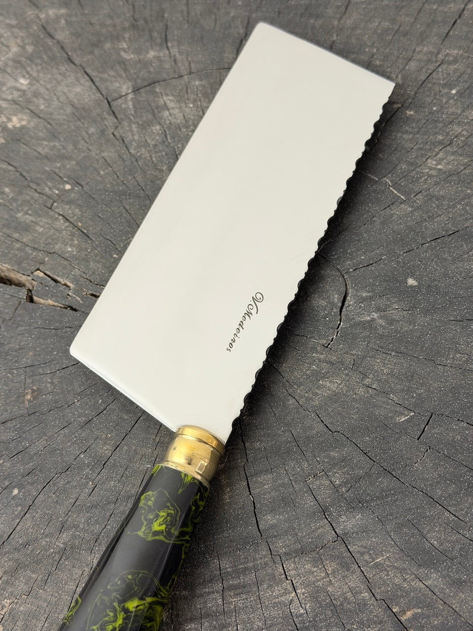 8" Chefs Cleaver, Custom Block, SS440 - 200mm