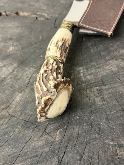 7" Cutelo Wild Cleaver, Deer Antler Roseta, SS440 - 180mm