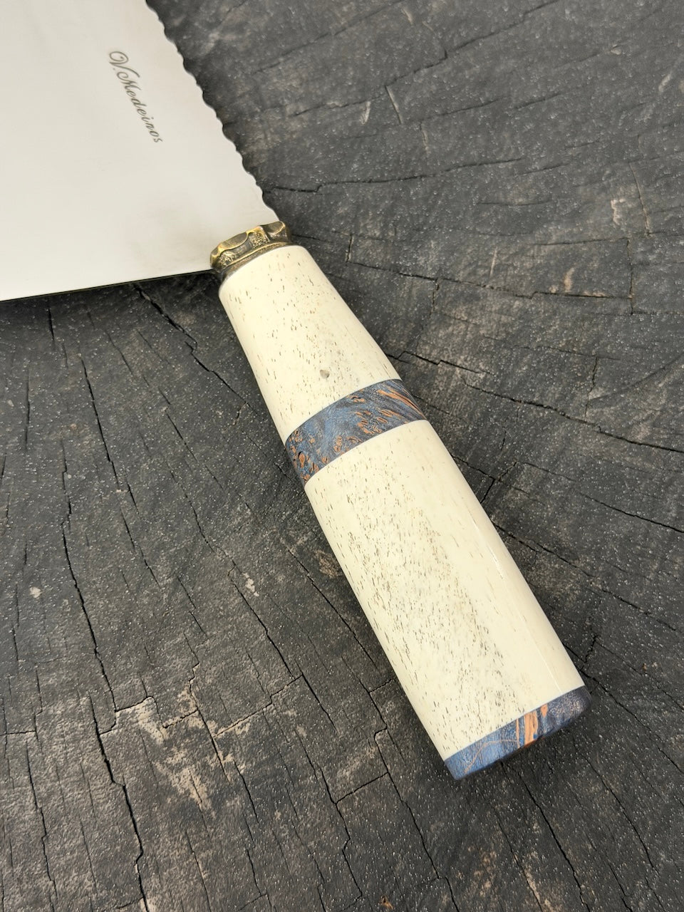 8" Chefs Cleaver, Ostrich Bone, SS440 - 200mm