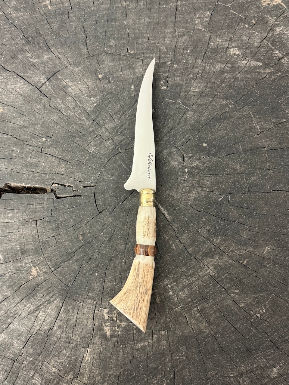 5" Boning Knife, Deer Antler, SS440 - 130mm