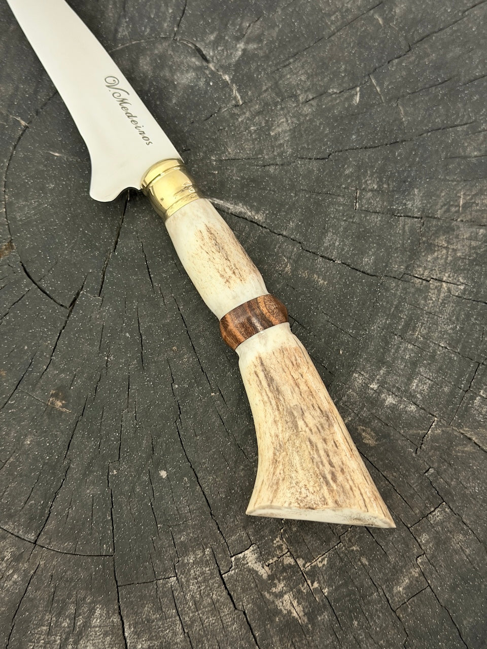 5" Boning Knife, Deer Antler, SS440 - 130mm