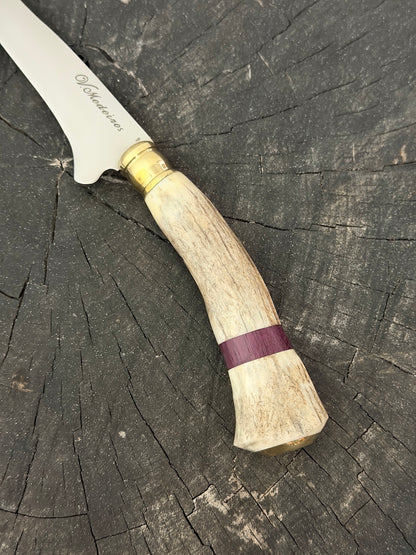 5" Boning Knife, Deer Antler, SS440 - 130mm