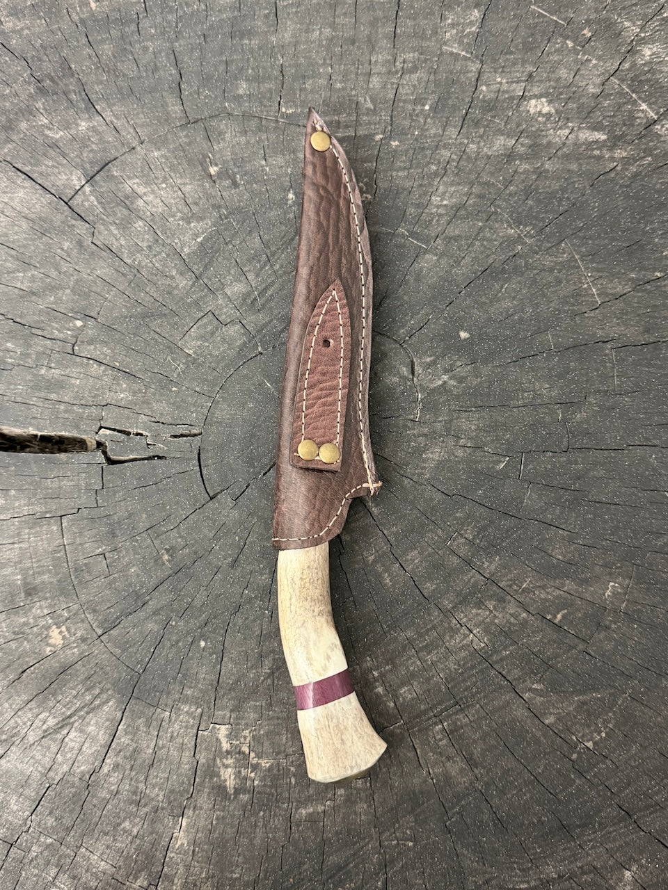 5" Boning Knife, Deer Antler, SS440 - 130mm