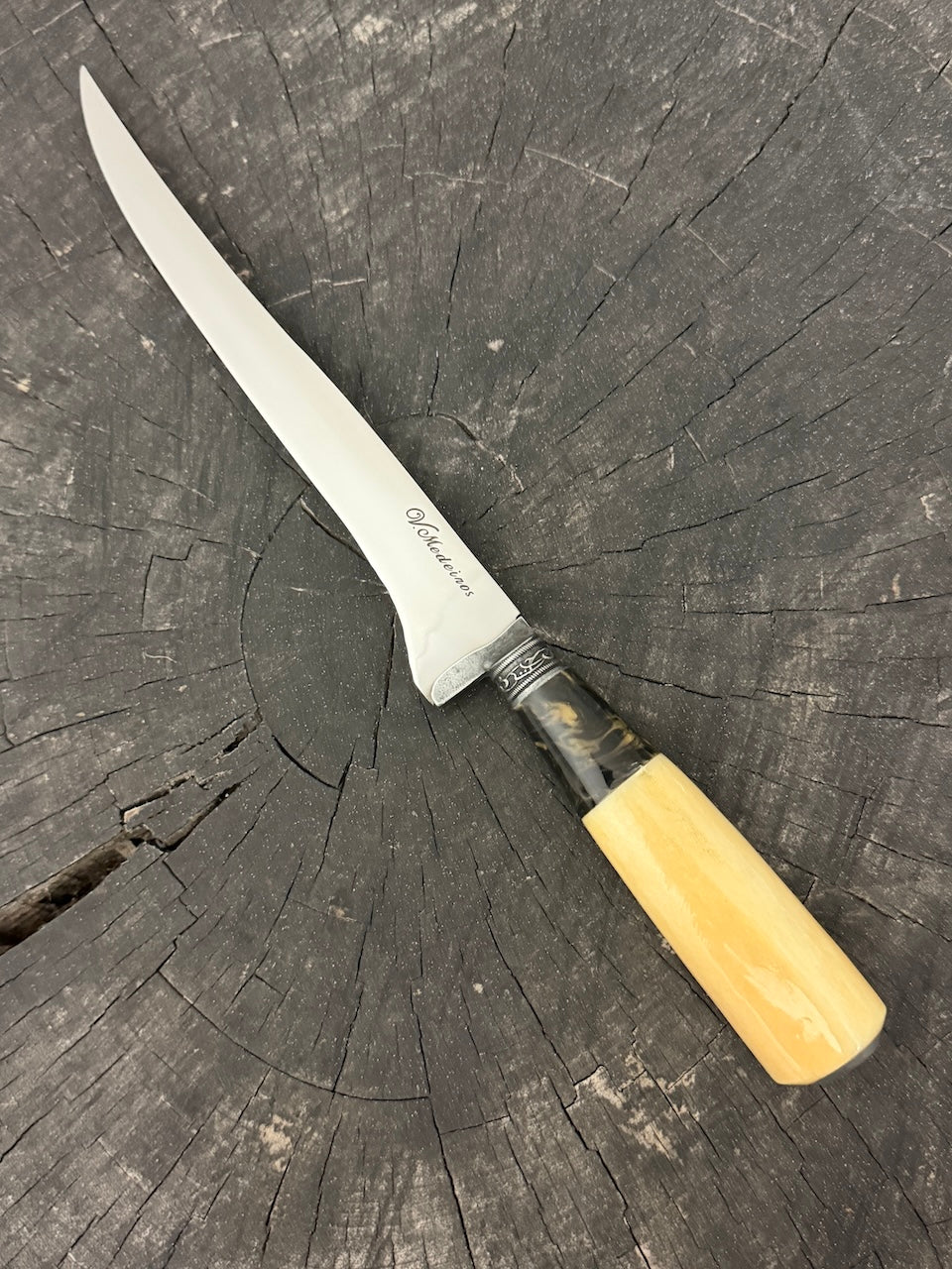 8" Boning Knife, Ostrich Bone, SS420 - 200mm