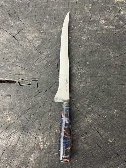 8" Boning Knife, NightFire Custom Block, SS420 - 200mm
