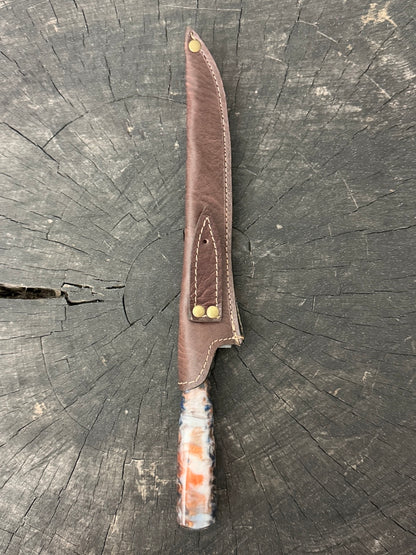 8" Boning Knife, NightFire Custom Block, SS420 - 200mm