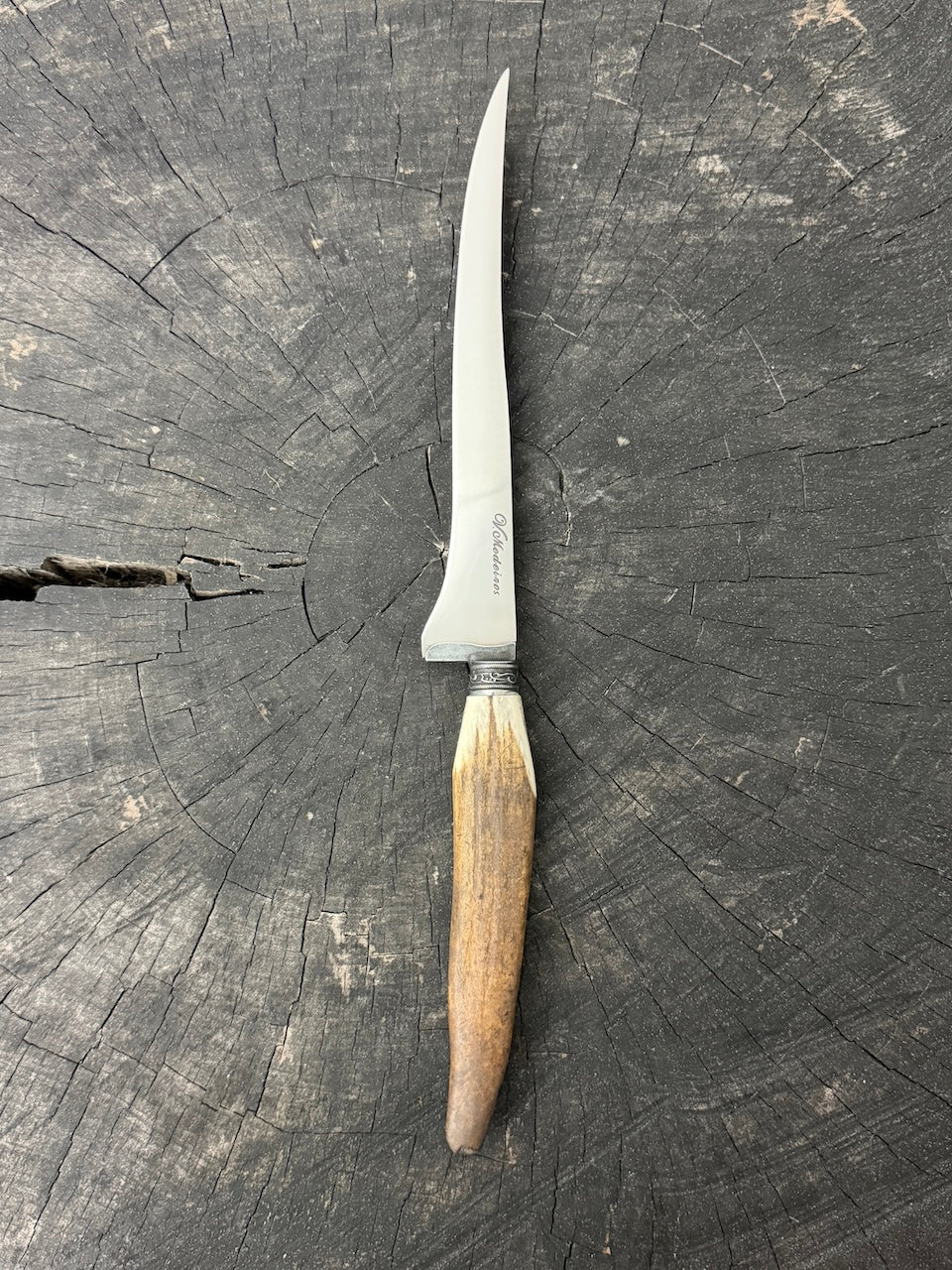 8" Boning Knife, Deer Antler, SS420 - 200mm